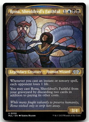 #ad Rona Sheoldred#x27;s Faithful #58 LP March of the Machine MUL Magic MTG $1.93