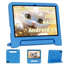 2026 Upgraded Android 15 Tablet, 10inch Kids Tablet, Octacore CPU, 10GB 64GB ...