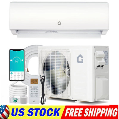 Air Conditioner AC 9000BTU Ductless Mini Split Heat Pump System 20 SEER2 220V