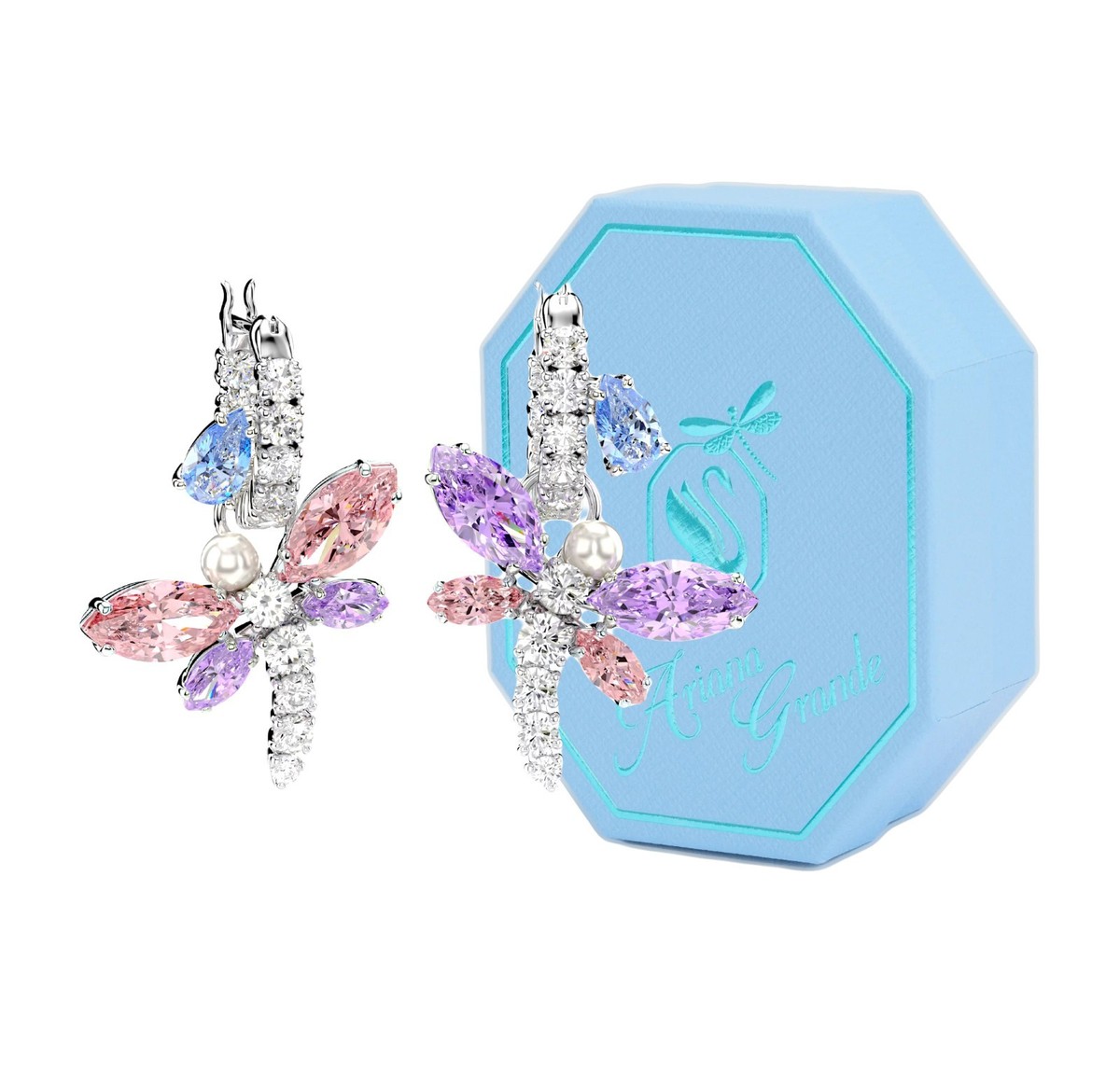 【新品未使用】Swarovski×Ariana Grandeコラボイヤホンケース New in Gift Box 5749185 SWAROVSKI Ariana Grande Dragonfly Drop