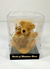 World Of Miniature Bears Mohair 740G Jonathan By Stacey Pio with Box and Cert