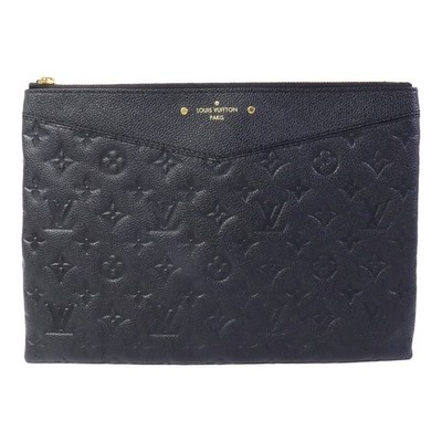 LOUIS VUITTON LV GHW Daily Pouch Clutch Bag M62937 Monogram Empreinte Black