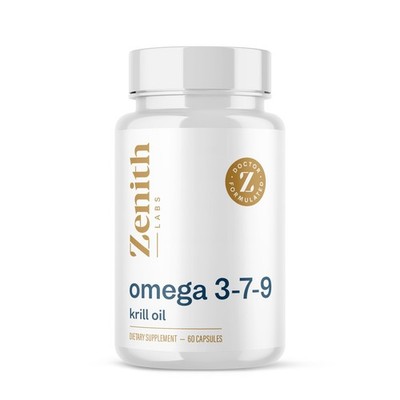 Zenith Labs Omega 379 with Krill  Combines EPA, DHA, Omega7, and Omega9  Incl...