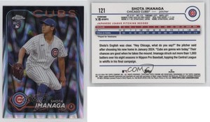 2024 Topps Chrome RayWave Refractor Shota Imanaga #121 Rookie RC