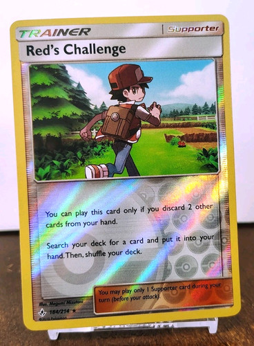 POKEMON RED'S CHALLENGE 184/214 REVERSE HOLO RARE UNBROKEN BONDS LP-NM