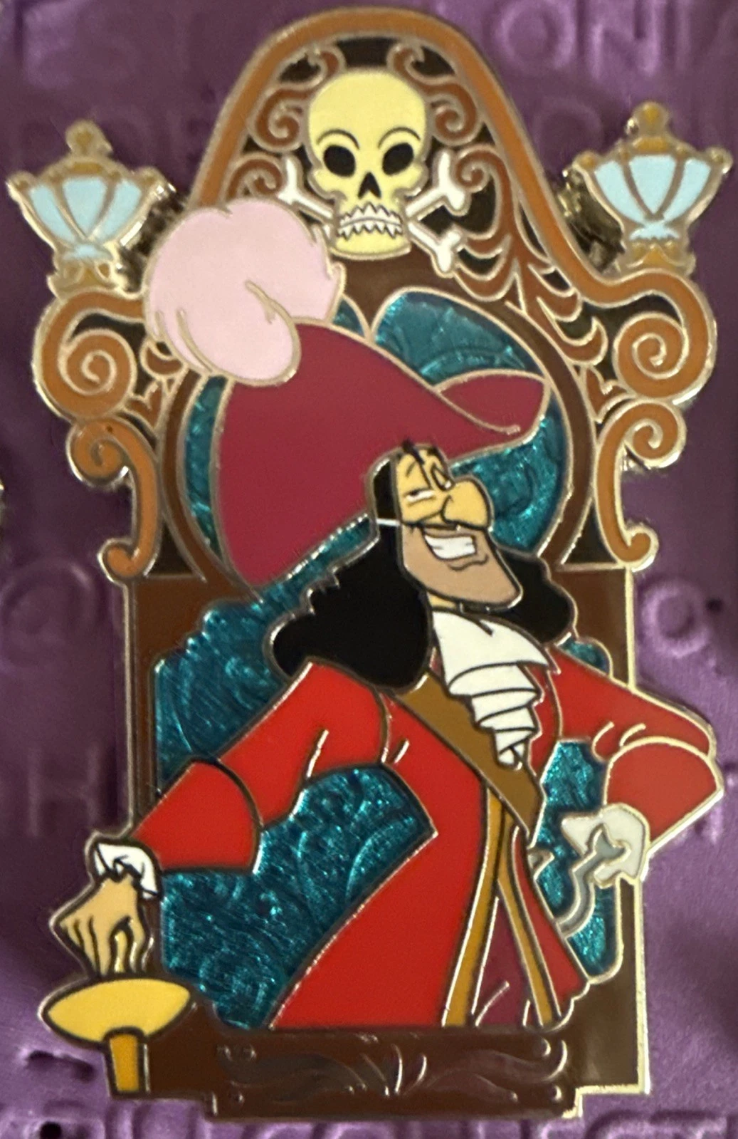 2026 Disney Villains Framed Portrait Mystery Box Collection Captain Hook Pin