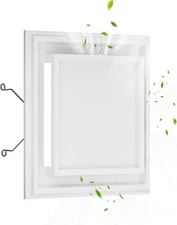 S97009648 Grille Assembly of Bathroom Exhaust Fan Cover Replacement White 