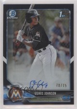 2018 Bowman Draft Chrome Pick Black Refractor 70/75 Osiris Johnson Auto 0c6