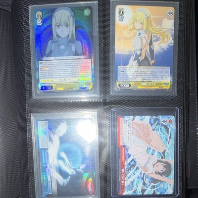 Bushiroad Weiss Schwarz Fujimi 4-Card Foil Holo  Ais Hestia Bell Anime Danmachi 