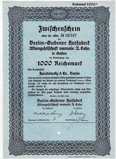 Berlin Gubener Hutfabrik...Guben 1928