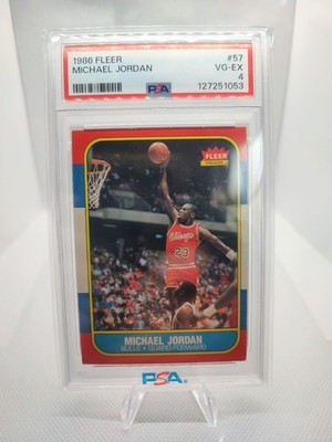 1986-87 Fleer - Michael Jordan #57. Authentic Original Rookie Card