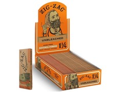 ZIG-ZAG Unbleached Rolling Papers 1  - 24 Booklets, 50 Sheets Each