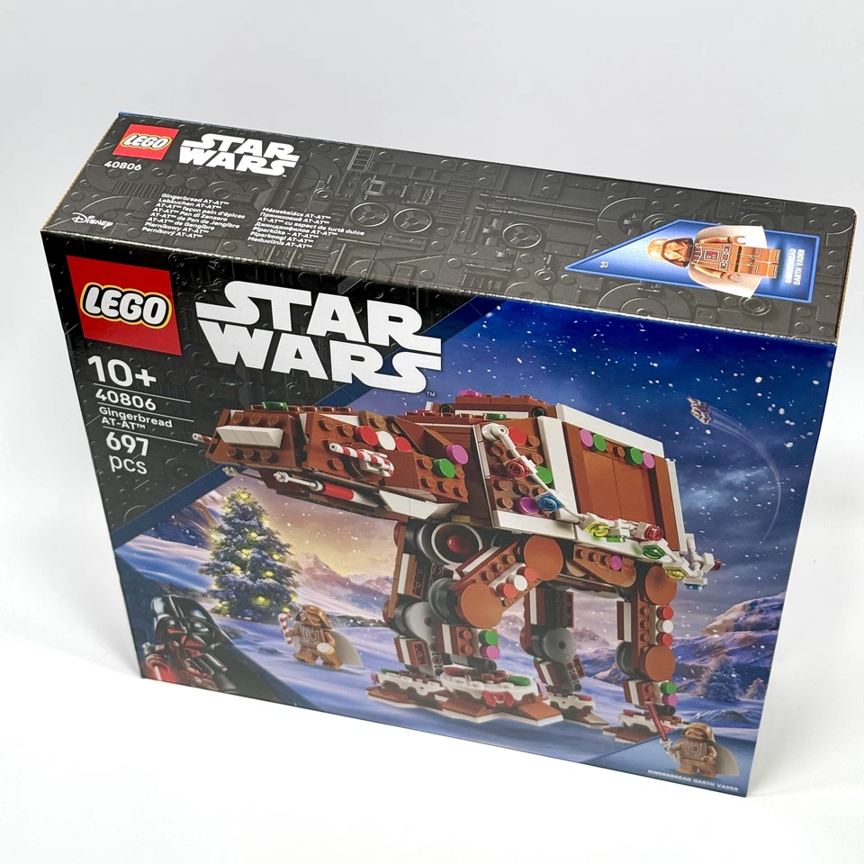 LEGO Star Wars 40806 Gingerbread AT-AT Walker New Sealed Christmas Set 697pcs - Image 2 of 3