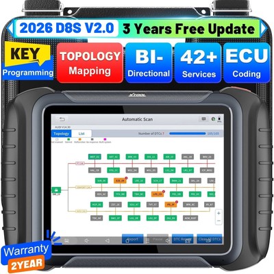 XTOOL D8S Fahrzeug-Vollsystem-Diagnosescanner Schlüsselprogrammiergerät