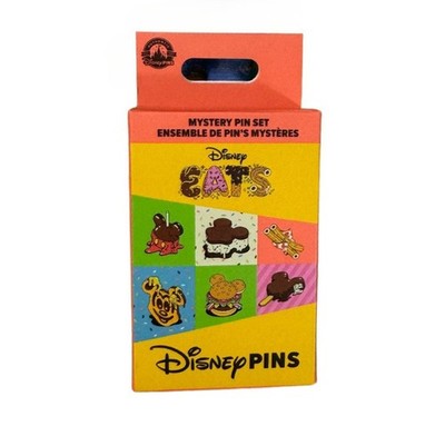 Genuine HongKong Disney 2026 Eats Mystery Pin Set Sealed Blind Box 2 Random Pins