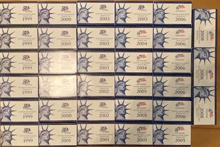 1999 2008 United States Mint Proof Set Lot Of 33