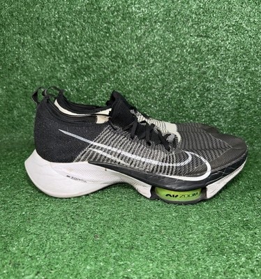 Nike Air Zoom Flyknit Tempo NEXT% Mens Size 12 Black Running Athletic Sneakers