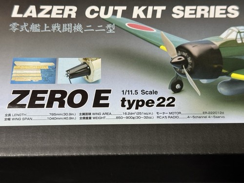 PILOT OK Model Laser Cut Kit Series ZERO E (Zero Fighter Model 22) Made in Japan - Picture 10 of 15