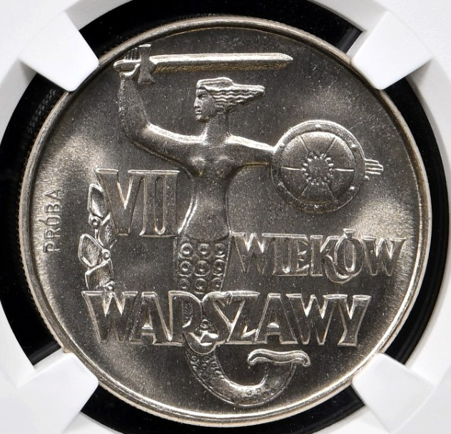 Poland 10 Zloty 1965 PROBA Pattern  NGC MS 67 UNC Seven Centuries of Warsaw