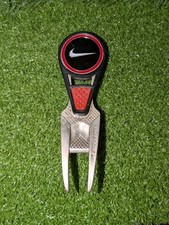Rare Nike Golf Divot Tool + Nike Ball Marker Red Black Mint