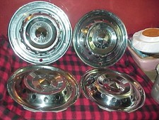 1950 Ford Crestline Hubcap Set 15 50 Crestliner Wheel Covers Hubcaps Flathead