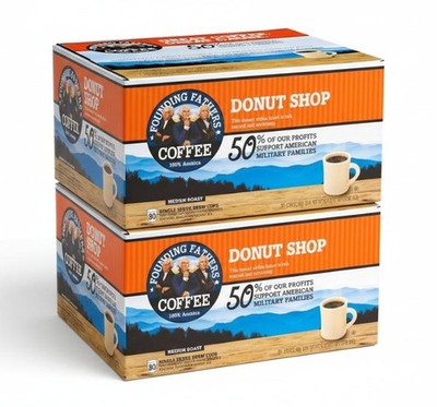 Founding Fathers Donut Shop Keurig K-Cup Coffee Pods, 160ct. - BB 1/27