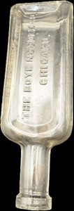 Chicago, Ill The Boyd Needle CO. Sewing Machine Oil Bottle Embossed Early 1900s 