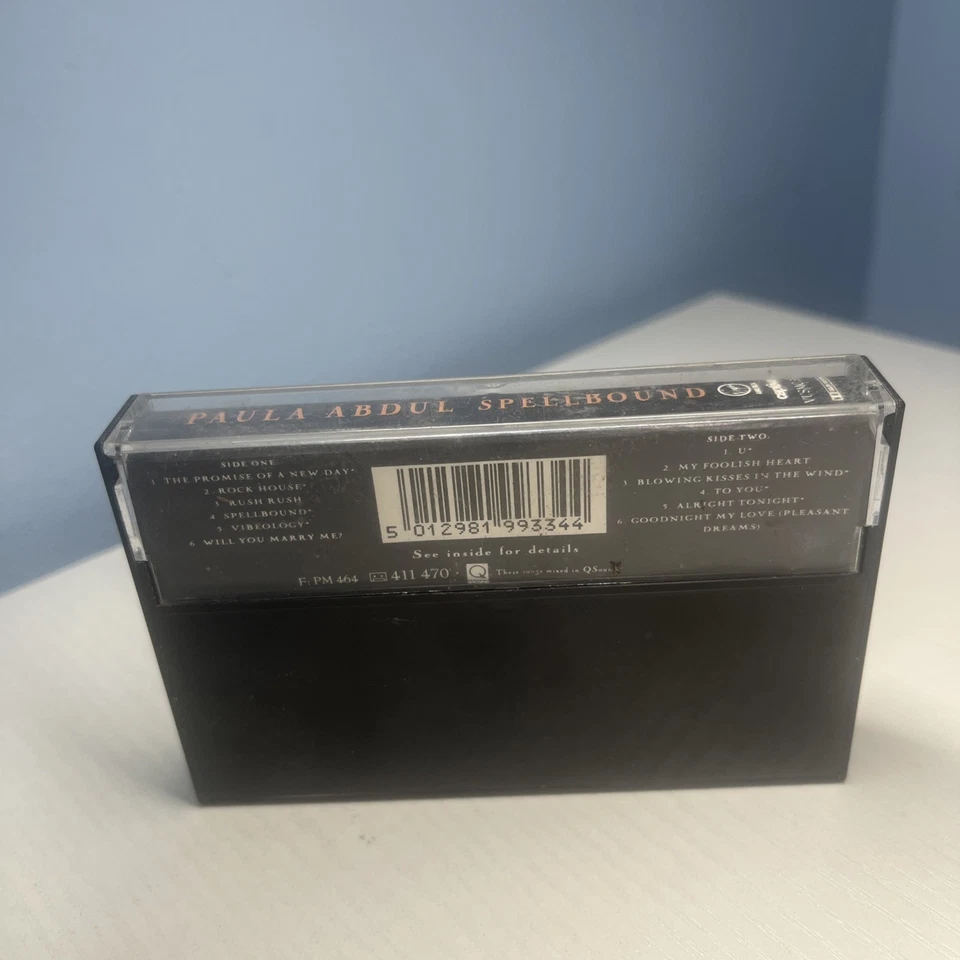 Paula Abdul Spellbound CASSETTE ALBUM Electronic New Jack Swing, House, Europop - Image 3 of 3