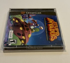 Stupid Invaders (Sega Dreamcast, 2001) CIB Complete 2 Discs