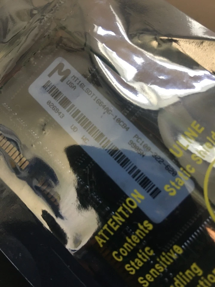 Micron MT16LSDT1664AG-10CB4 128MB PC100-322-620 Desktop PC SDRAM RAM ***New - Image 4 of 4