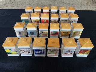 Franklin Mint 1991 Country Store Spice Jar Collection Excellent Unused Condition