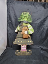 Handmade Hanging Witch Decoration Halloween Decor 20" long
