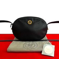 with bag Christian Dior logo hardware leather genuine shoulder bag pochette saco