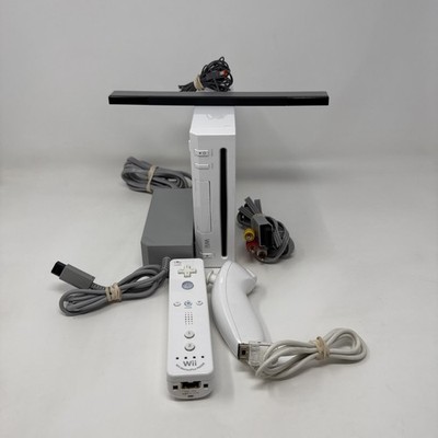 Nintendo Wii Console Bundle White RVL-101 w/ Motion Plus Controller