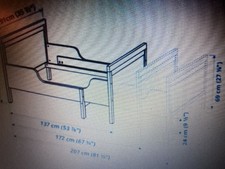  Wooden Extendable child’s junior bed frame and mattress