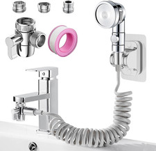 Sink Faucet Sprayer Attachment Set, Kitchen Bathroom Pet Bathing Shower Head wit