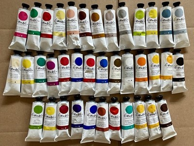 38 Gamblin Artist's Oil Color Paint Tube Lot Assorted Colors Mixed Series