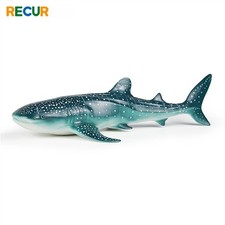 RECUR Whale Shark Figure Soft PVC Marine Animal Model Decor Xmas Toys Gift