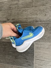Nike Kids' Flex Runner 3 shoes in Photo Blue and Vapor Green Toddler Sz 8C
