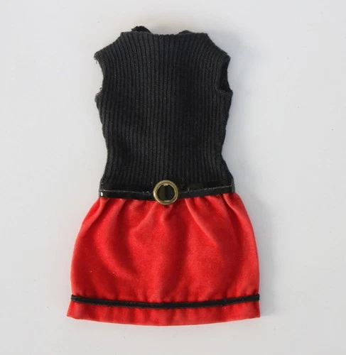 Vintage 1971 Barbie Magnificent Midi MOD Red Dress Doll Outfit #3418