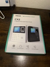 ANVIZ Time Clocks CX2 Fingerprint Biometric Clock in/Out Attendance White NIB
