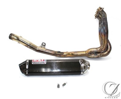 06-11 Kawasaki Ninja ZX14R ZX14 Yoshimura Carbon Fiber 4 into 1 Full Exhaust