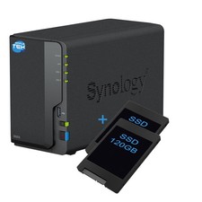 Image of SYNOLOGY DS223 NAS 2-Bay Dual SSD 120GB Preinstalled SATA Ethernet LAN IP