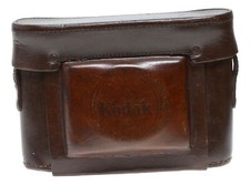 Kodak vintage 35mm film camera antique leather case in used condition