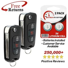 2 For 2012 2013 Kia Sportage Soul Keyless Flip Remote Car Key Fob Transmitter