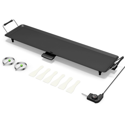 Costway Electric Teppanyaki Table Top Grill Griddle Barbecue BBQ Nonstick Camp - Picture 9 of 12