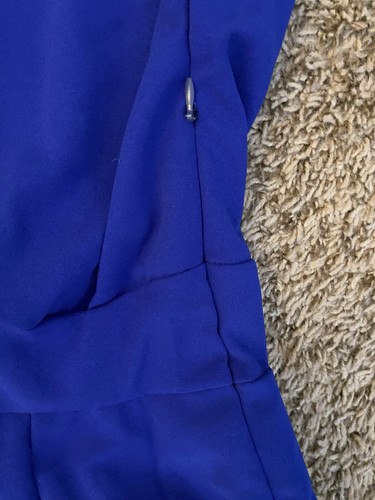 NEW YIJIU WOMEN'S SUMMER CASUAL SHORTS JUMPSUIT ROMPER BLUE MEDIUM SHORT SLEEVE - Picture 4 of 6