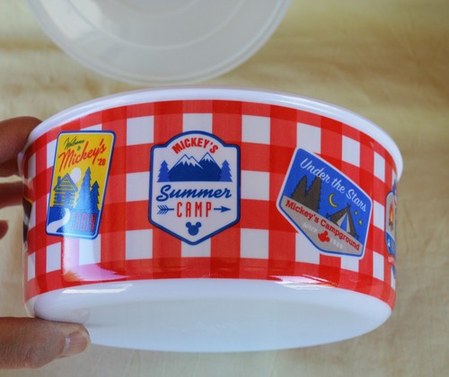 Disney Happy Camper Food Storage Serving Bowls 1 Enamelware 2 Melamine w Lids - Picture 18 of 22