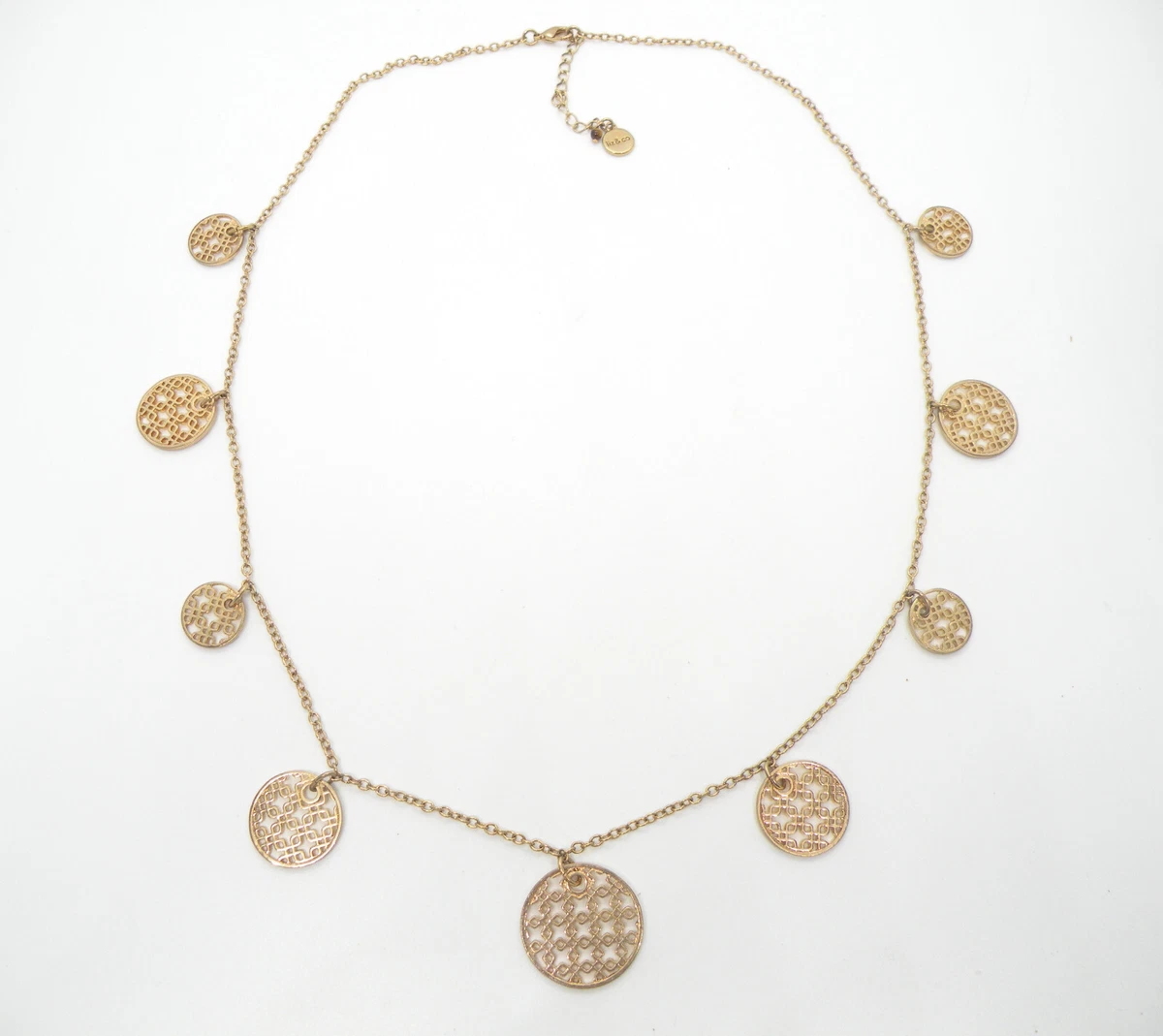 Liz Co Signed Coin Chain Lariat Women 26