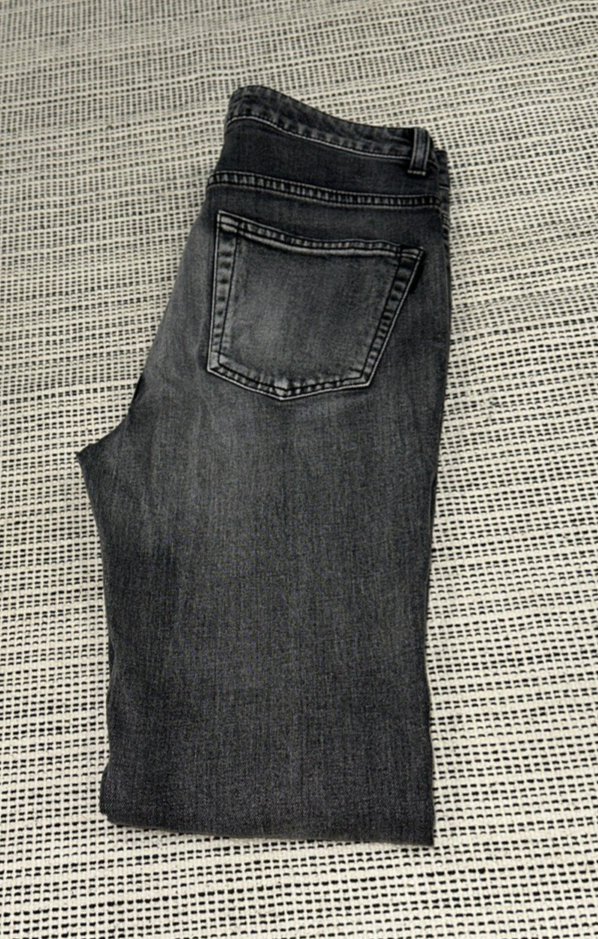 JEANS SAINT LAURENT PARIS D05 W SK MW GRIGIO ELASTICIZZATO DEMIN SKINNY GAMBA TG 26x32